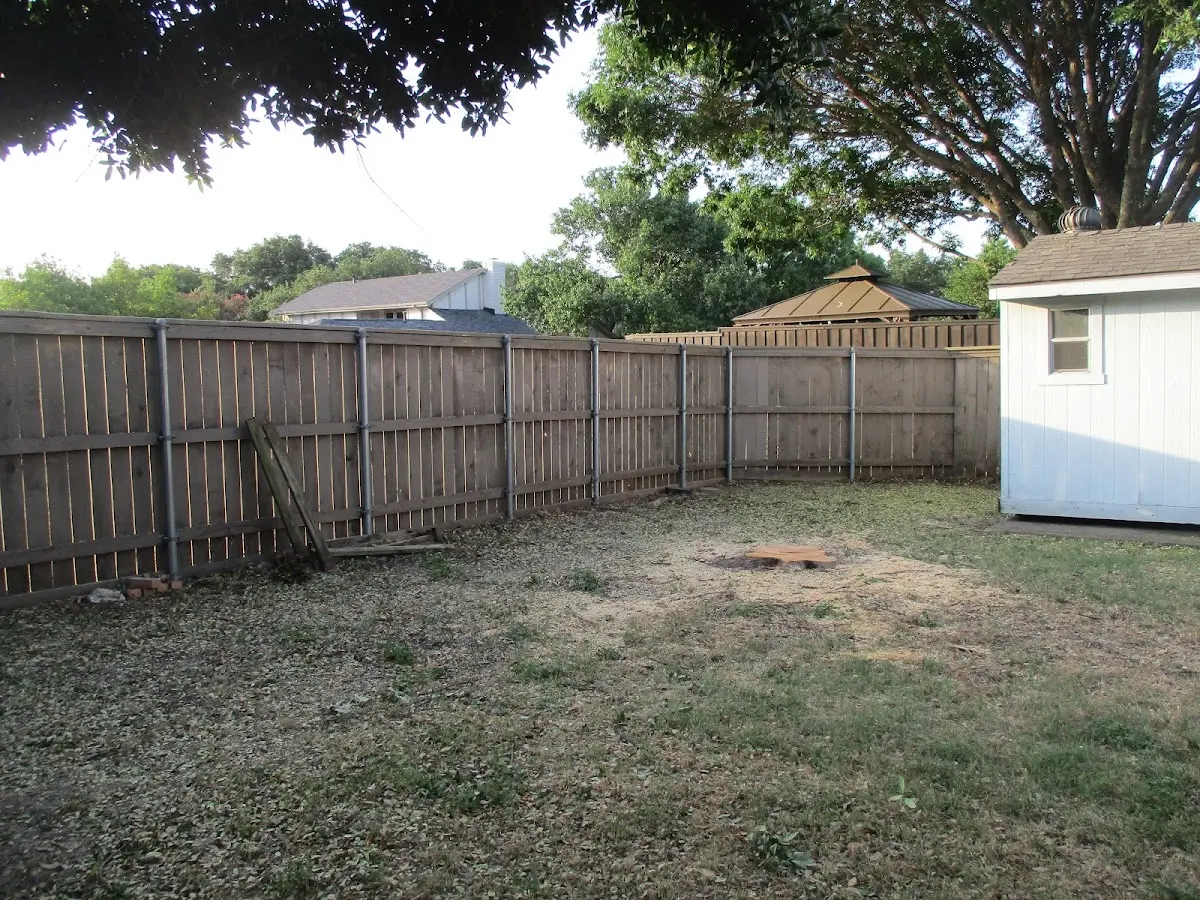 Cleared yard after professional tree removal in Glendora